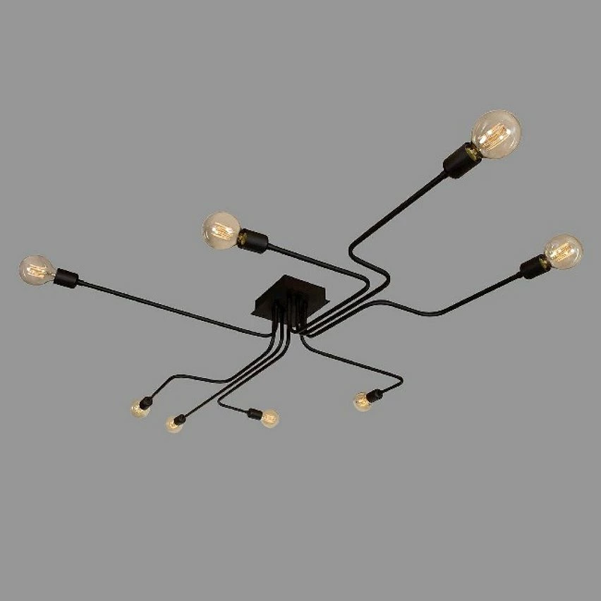 Remise đ HOMEMANIA Lampe de Plafond Spider - Noir - 180 x 120 x 15 cm đ â Image 4