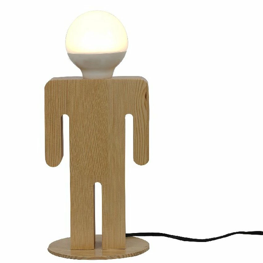 Coupon đ HOMEMANIA Lampe de Bureau Lui&Lei - ChĂȘne - 15 x 15 x 25 cm đ â Image 2
