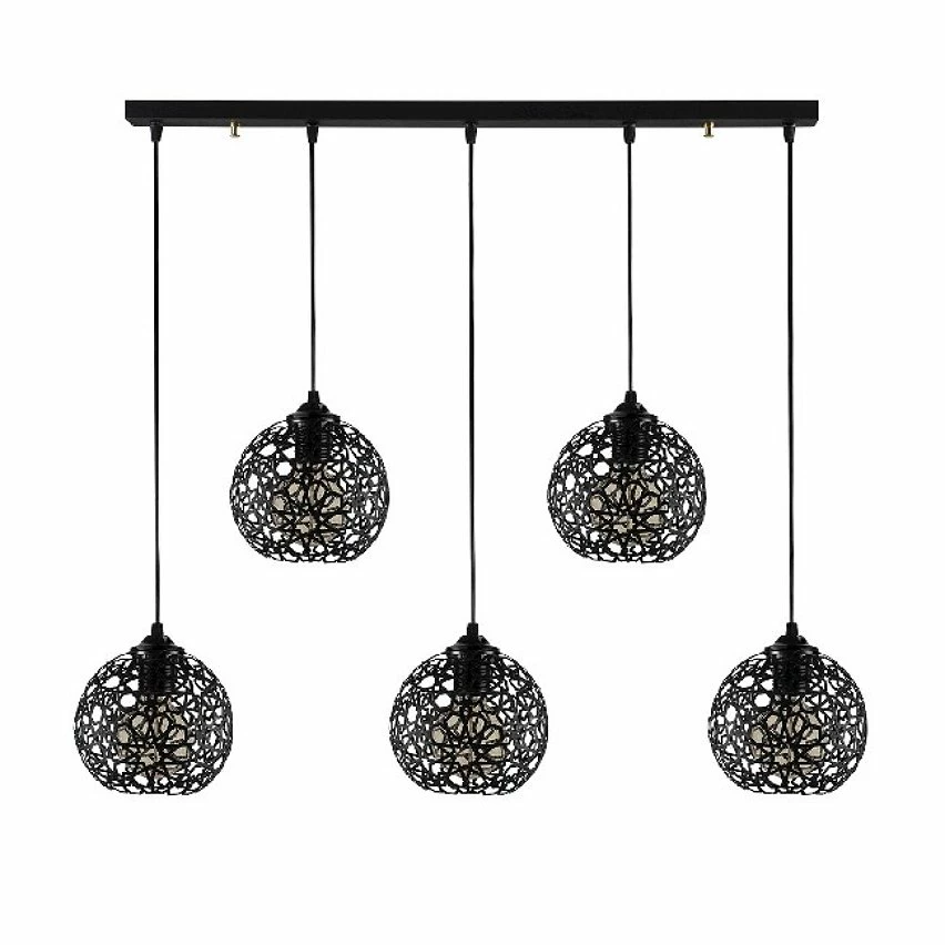 De gros đ HOMEMANIA Lampe Ă Suspension Seljuk - Noir - 100 x 17 x 119 cm đ â Image 2