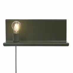 Budget 🥰 HOMEMANIA Lampe Murale Shelfie2 - Vert - 40 x 14 x 17 cm 👏