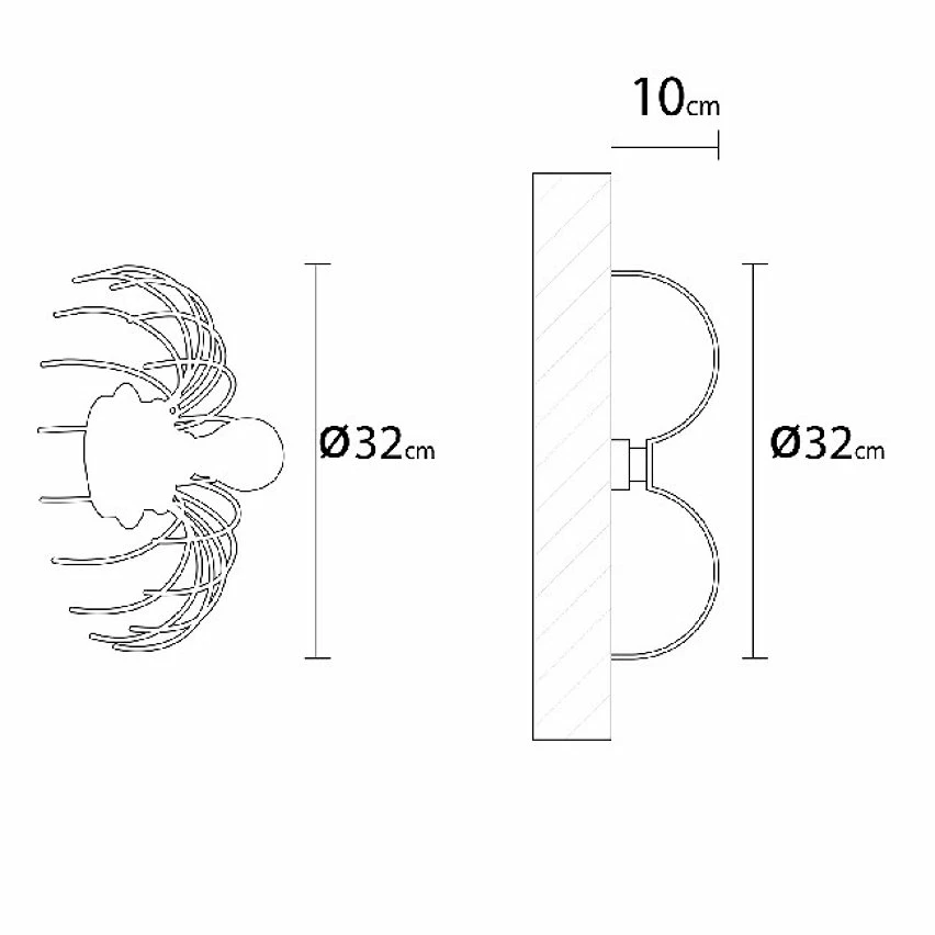 Budget 💯 HOMEMANIA Lampe Murale Lion - Noir - 32 x 32 x 9 cm ⭐ – Image 3