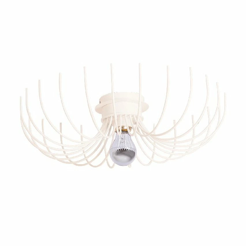 Meilleure affaire â HOMEMANIA Lampe Murale Lion - Blanc - 46 x 46 x 13 cm đ