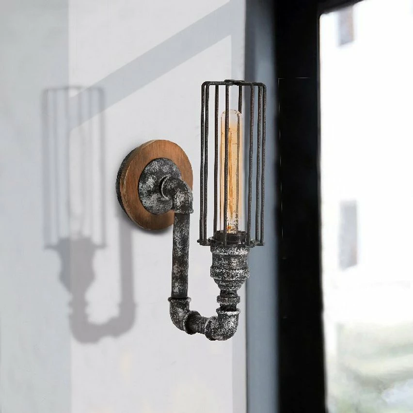 Meilleure affaire ⌛ HOMEMANIA Lampe Murale Douby II - Noir, Argent - 12 x 21 x 32 cm ✨ – Image 2