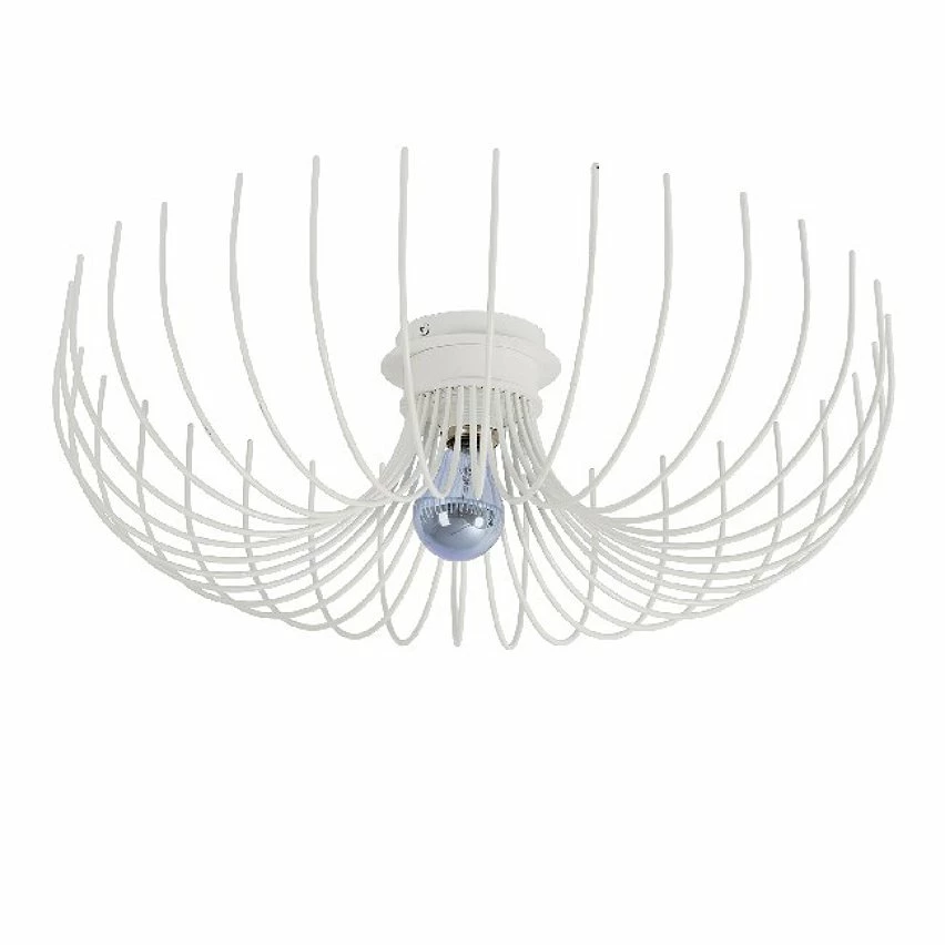 Grosses soldes 😍 HOMEMANIA Lampe de Plafond Lion - Blanc - 56 x 56 x 16 cm ❤️