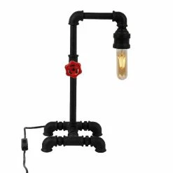 Remise 🧨 HOMEMANIA Lampe de Bureau Metal - Noir - 19 x 26 x 39 cm 🌟