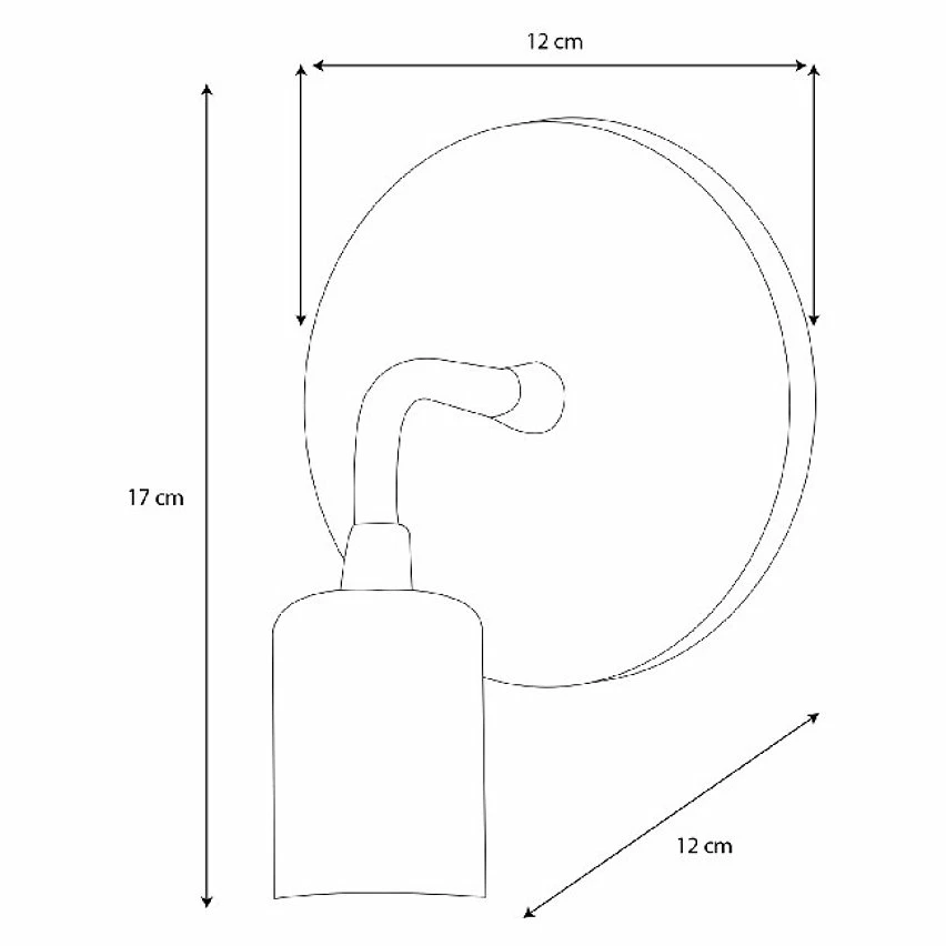 Promo ❤️ HOMEMANIA Lampe murale Drop - Violet, blanc, noir - 12 x 12 x 17 cm ✔️ – Image 2