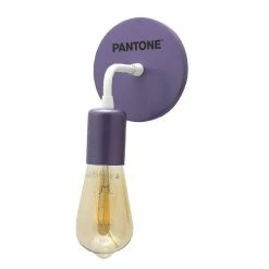 Promo ❤️ HOMEMANIA Lampe murale Drop - Violet, blanc, noir - 12 x 12 x 17 cm ✔️