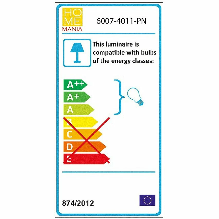 Promo ❤️ HOMEMANIA Lampe murale Drop - Violet, blanc, noir - 12 x 12 x 17 cm ✔️ – Image 3