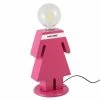 Offres 😉 HOMEMANIA Lampe de table Eva - Rose, blanc, noir - 15 x 16 x 26 cm 🤩