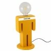 Promo ❤️ HOMEMANIA Lampe de table Adam - Orange, blanc, noir - 15 x 15 x 26 cm ⭐