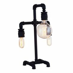 Coupon 🎉 Homemania Lampe de Bureau Metal - Noir - 32X17 x 50 cm 🥰