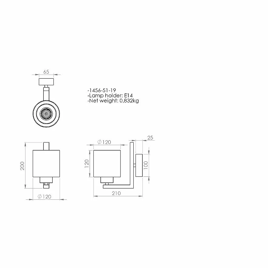 Meilleure affaire đ HOMEMANIA Lampe Murale Voda - Chrome - 12 x 21 x 20 cm đ â Image 3