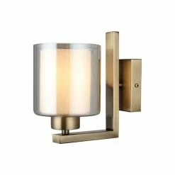 Budget 💯 HOMEMANIA Lampe Murale Voda - Or - 12 x 21 x 20 cm 🧨