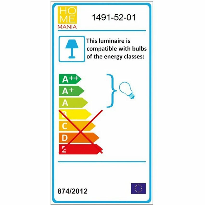 Acheter 🥰 Homemania Lampe à Suspension Kanu - Or, Transparent - 12 x 12 x 110 cm 💯 – Image 4