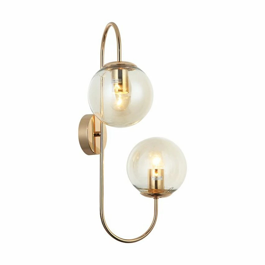 Promo 😉 HOMEMANIA Lampe Murale Arredo - Or, Transparent - 37 x 22 x 58 cm ❤️