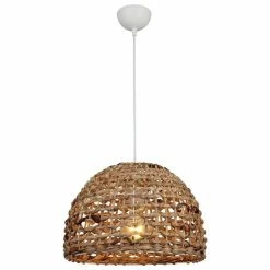 Le moins cher 🔔 HOMEMANIA Lampe à Suspension Evan - Ecru, Noir - 35 x 35 x 83 cm ✨