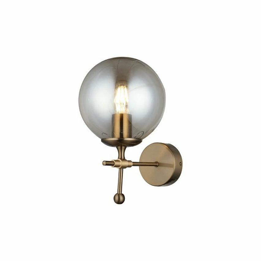 Promo 🔥 HOMEMANIA Lampe Murale Polino - Noir, or - 18 x 25 x 29 cm 💯