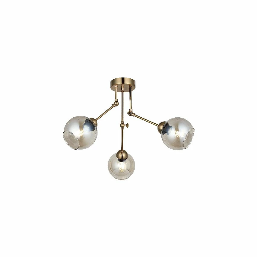 Bon marché ✔️ HOMEMANIA Lampe de Plafond Pore - Or - 61 x 61 x 27 cm 🔔