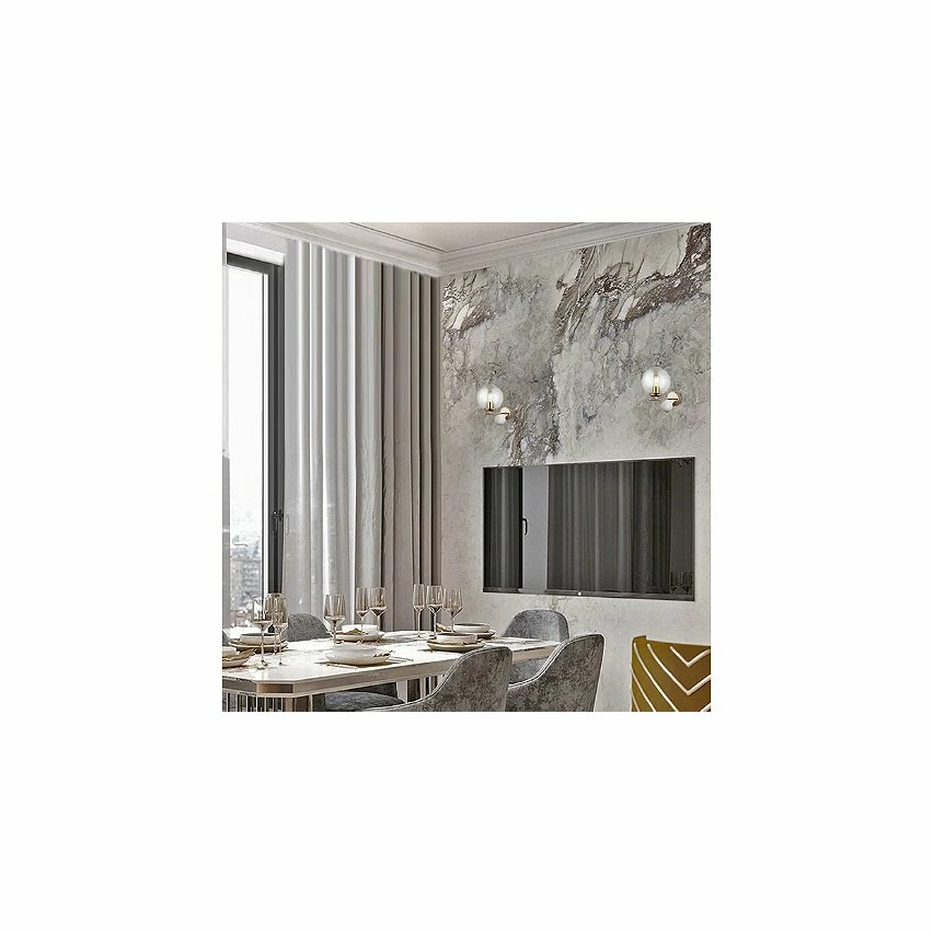 Bon marché 🎁 HOMEMANIA Lampe murale Toppo - Or - 18 x 28 x 33 cm ✔️ – Image 2