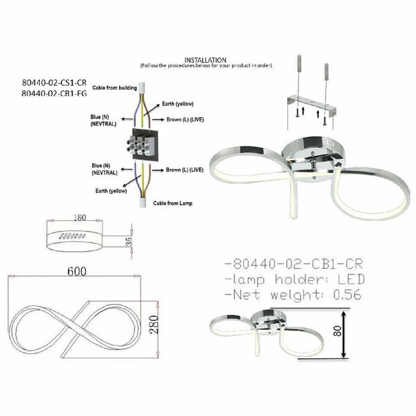 Tout neuf đ„ HOMEMANIA Lampe de Plafond Ornes - Or - 60 x 28 x 8 cm đ â Image 3