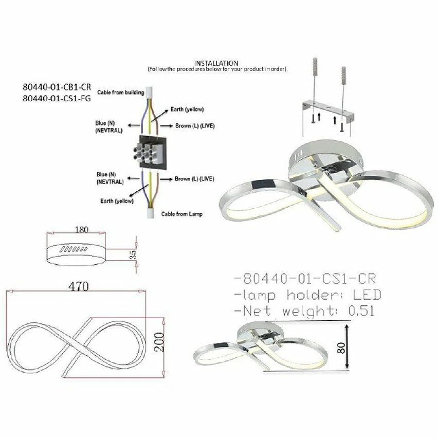 Offres đ HOMEMANIA Lampe de Plafond Ornes - Or - 47 x 20 x 8 cm đ â Image 3
