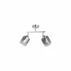 Bon marché 🛒 HOMEMANIA Lampe de Plafond Rayo - Chrome - 10 x 36 x 32 cm 💯