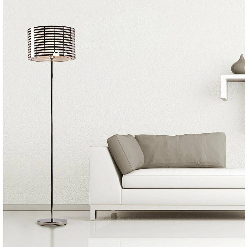 Vente flash đ ATHM Design Lampadaire BRAMANTE Argent - abat jour metal pieds metal đ â Image 2