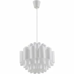 Nouveau 🎁 ATHM Design Suspension JESSIKA Blanc - abat jour Polypropylène 😍