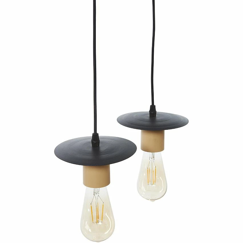 Promo đ ATHM Design Suspension DETRA Marron - Bois et Metal đ â Image 4