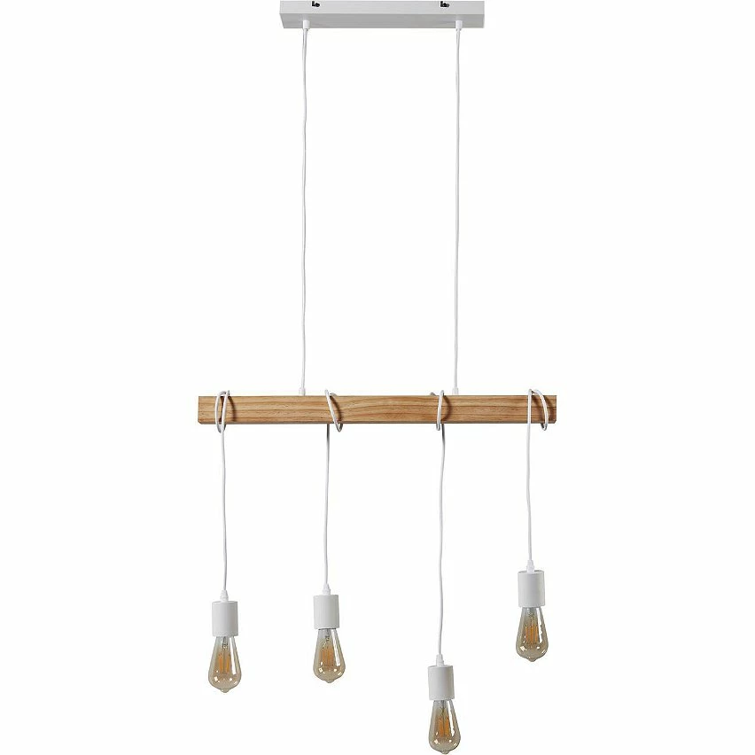 Coupon 🛒 ATHM Design Suspension DETRA Blanc - Bois et Metal ✔️ – Image 3