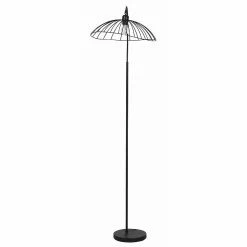 Budget 👍 ATHM Design Lampadaire TULMA Noir - abat jour Metal Noir pieds Metal Noir 👏