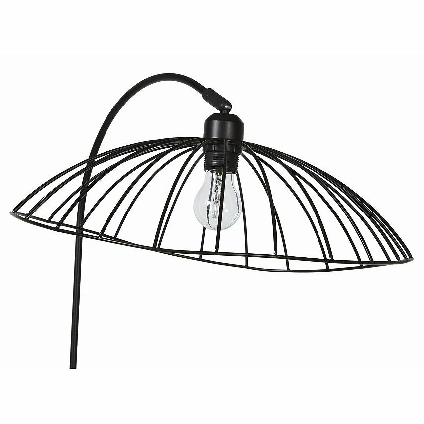 Budget 👍 ATHM Design Lampadaire TULMA Noir - abat jour Metal Noir pieds Metal Noir 👏 – Image 5