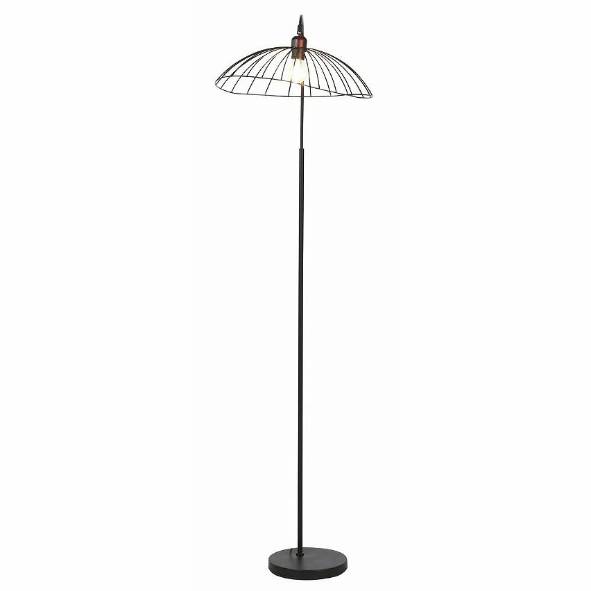 Budget 👍 ATHM Design Lampadaire TULMA Noir - abat jour Metal Noir pieds Metal Noir 👏 – Image 7