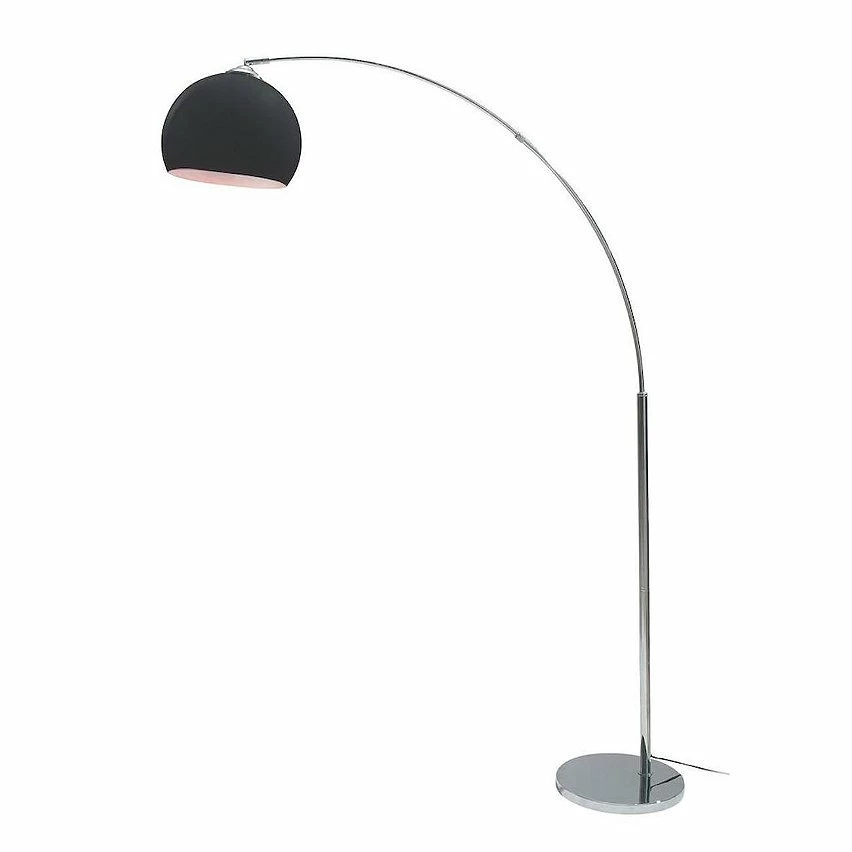 Meilleure vente â ATHM Design Lampadaire BALLA Noir - abat jour PVC pieds metal chrome đ