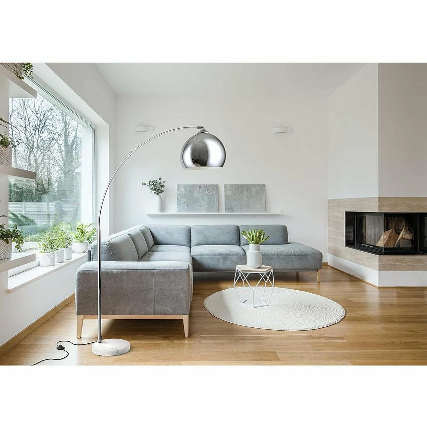 Coupon đ„ ATHM Design Lampadaire BALLA Argent - abat jour PVC pieds Metal đ â Image 2