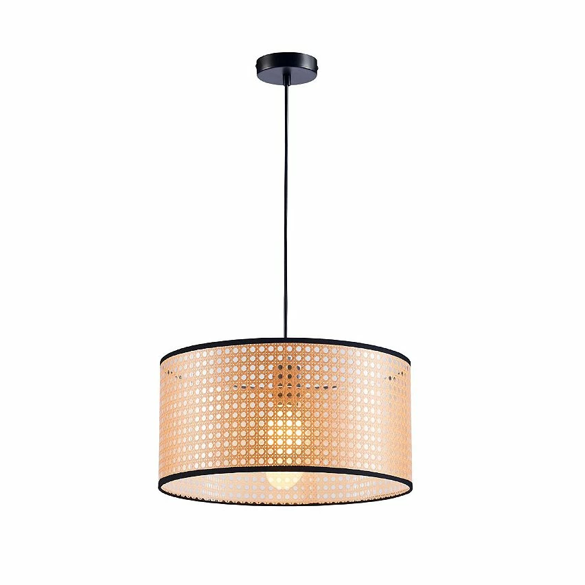 Offres đ ATHM Design Suspension CAGGE Noir - abat jour PVC đ