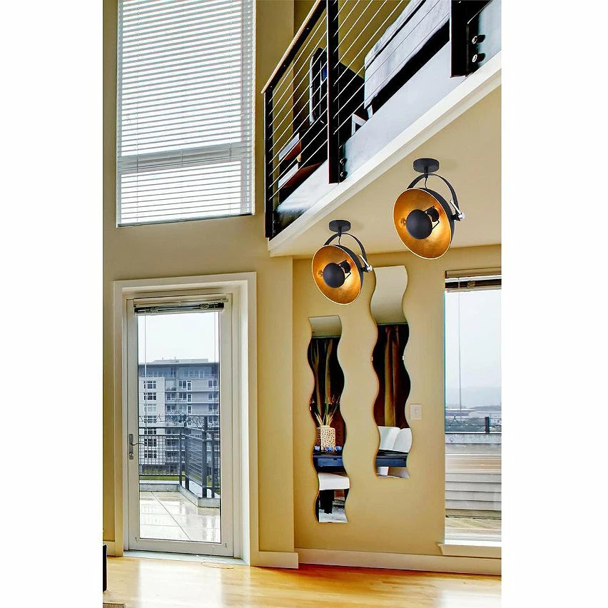 De gros ⌛ ATHM Design Suspension FUZIO Noir - abat jour Metal 😀 – Image 4